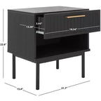 1 Drawer Nightstand with Open Shelf