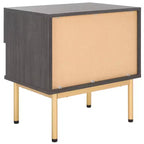 1 Drawer Nightstand with Open Shelf