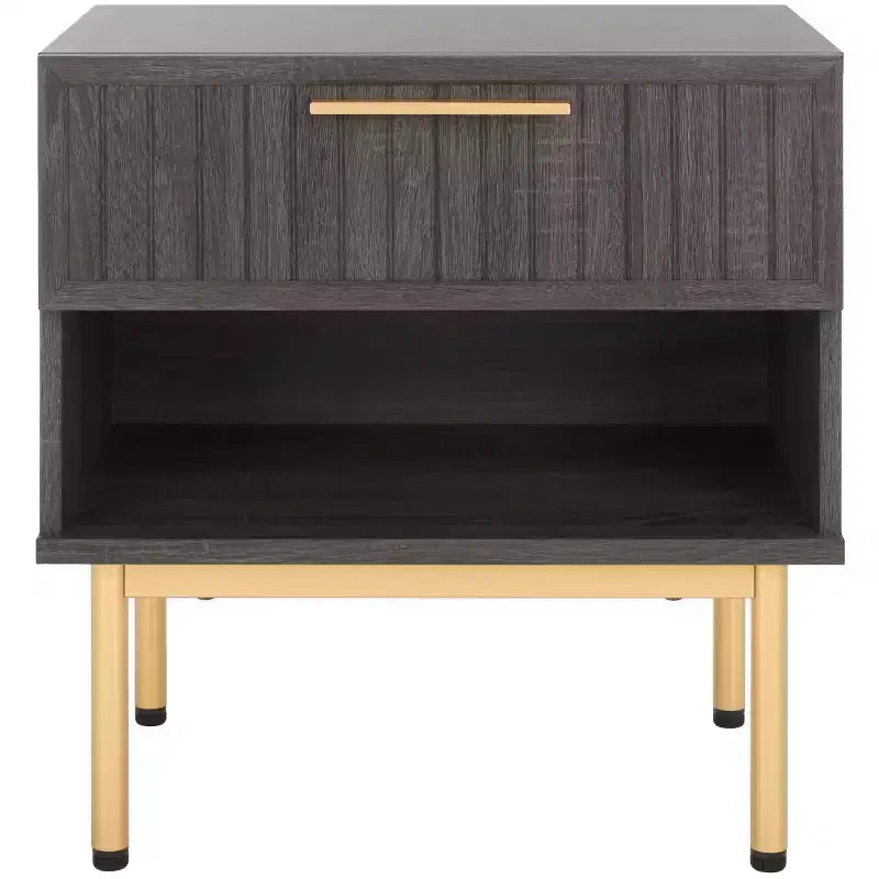 1 Drawer Nightstand with Open Shelf
