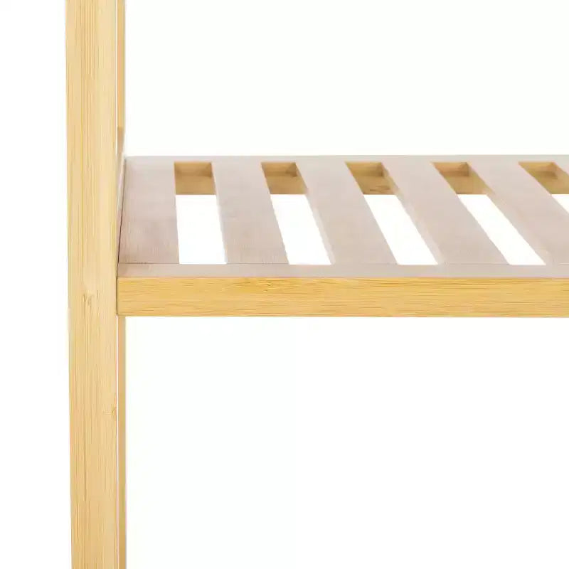 5-Tier Bamboo Ladder Shelf - Natural