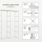 10-Drawer Vertical Dresser with Steel Frame – 31.4" Wide Fabric Storage Chest