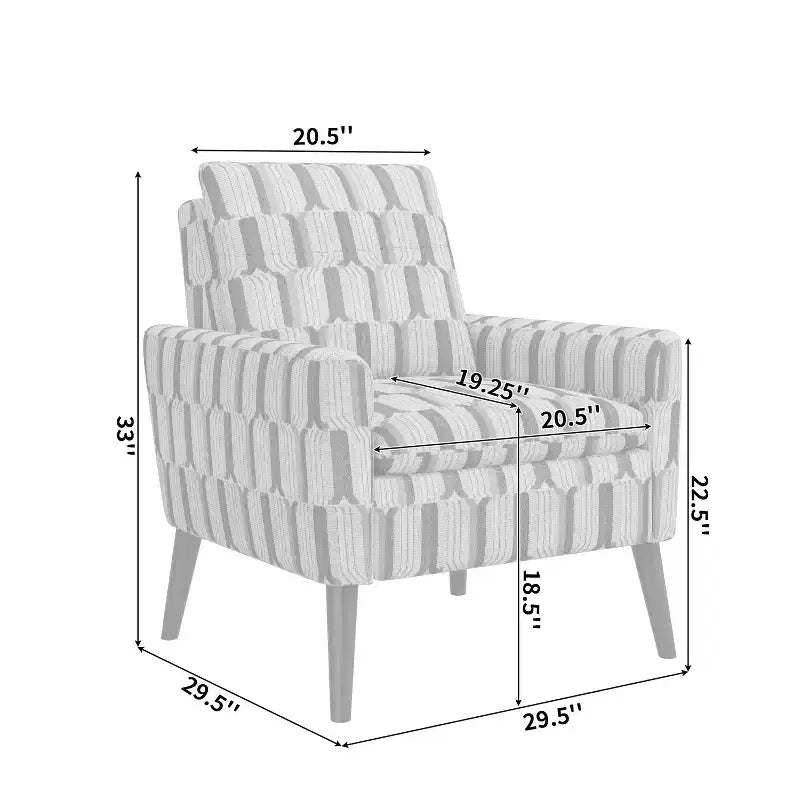 Mid-Century Modern Small Space Armchair