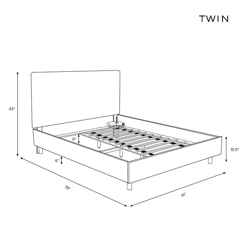Upholstered Platform Bed